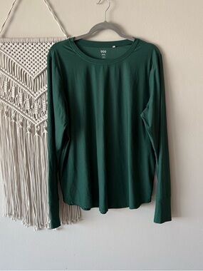 DSG Women's Long Sleeve Crewneck Top - Dark Green